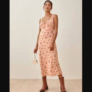 Reformation Lauryl Midi Dress Floral Moira Sz. 8